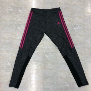 Adidas Girls Dark Gray Legging Size XL